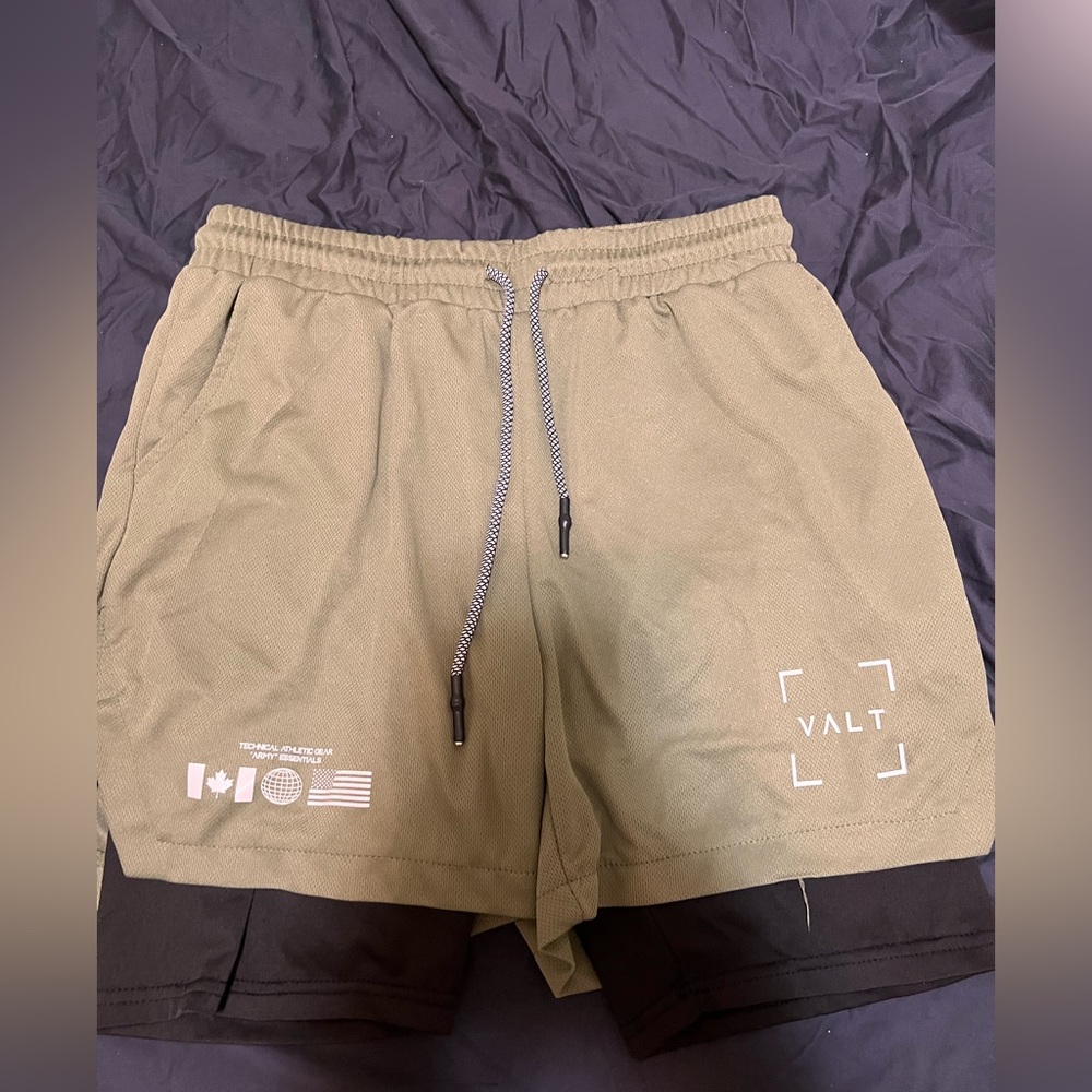 gym shorts with built in compression
